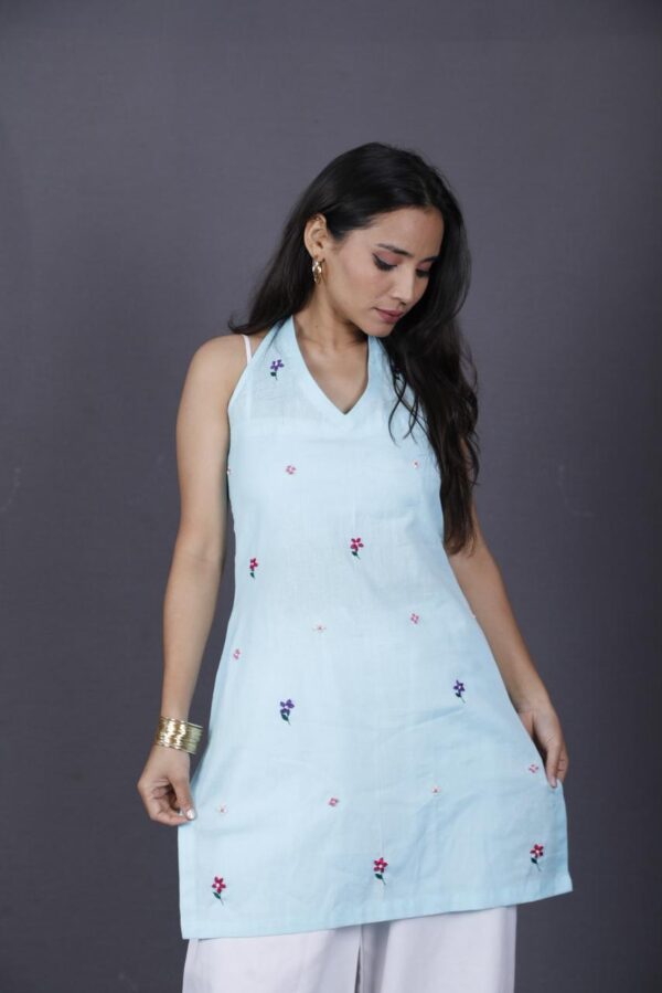 Ruhi halterneck short kurti